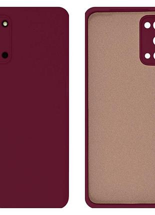 Чехол silicone case camera protective для samsung s20 (23) марсала marsala