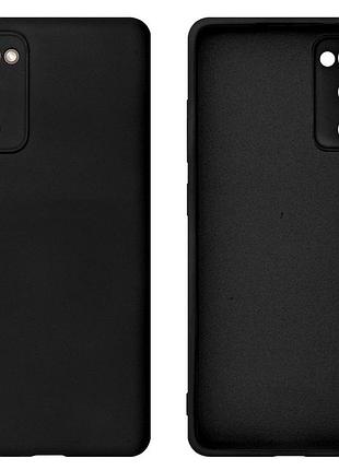 Чехол silicone case camera protective для samsung s20 fe (03) черный black