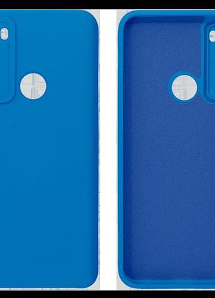 Чехол silicone case camera protective для xiaomi redmi note 8t (10) cиний azure