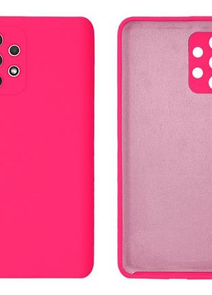 Чохол silicone case camera protective для samsung a23 (21) яскраво рожевий shiny pink