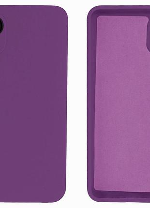 Чохол silicone case camera protective для samsung a03 (14) фіолетовий purple