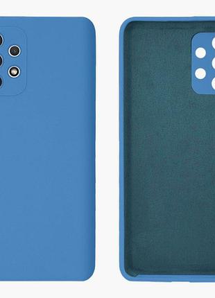 Чохол silicone case camera protective для samsung a13 4g (16) синій blue