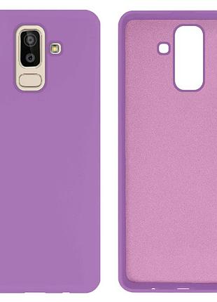 Чохол silicone case camera protective для samsung j8 (24) чорничний blueberry