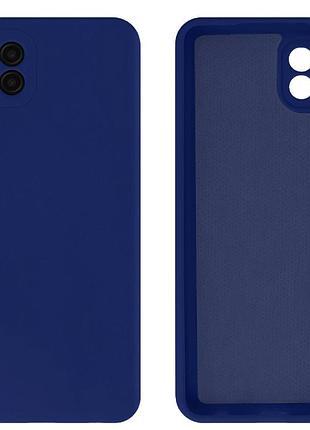 Чехол silicone case camera protective для samsung a22 4g (08) темно синий dark blue