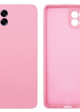 Чехол silicone case camera protective для samsung m53 (17) розовый light pink