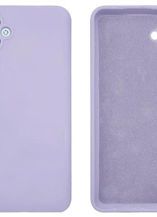 Чехол silicone case camera protective для samsung a05 (13) лиловый lilac