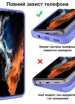 Чехол silicone case camera protective для samsung note 10 plus (13) лиловый lilac 4