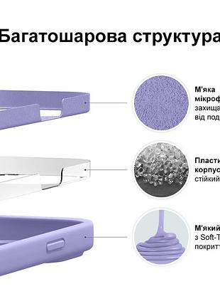 Чехол silicone case camera protective для samsung note 10 plus (13) лиловый lilac 5