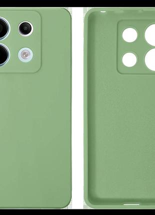 Чехол silicone case camera protective для xiaomi redmi note 13 pro 4g (19) мятный mint
