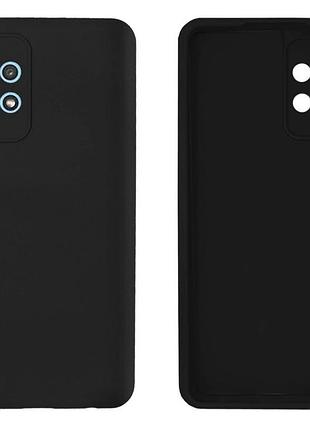 Чехол silicone case camera protective для samsung a72 (03) черный black
