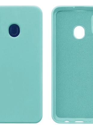 Чохол silicone case camera protective для samsung a20/a30 (02) бірюза sea blue