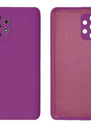 Чохол silicone case camera protective для samsung a13 4g (14) фіолетовий purple