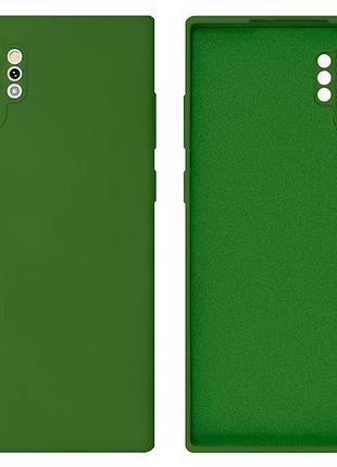Чехол silicone case camera protective для samsung note 10 plus (25) хаки зеленый khaki