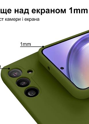 Чехол silicone case camera protective для samsung note 10 plus (25) хаки зеленый khaki 6