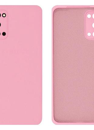 Чохол silicone case camera protective для samsung s20 (17) рожевий light pink