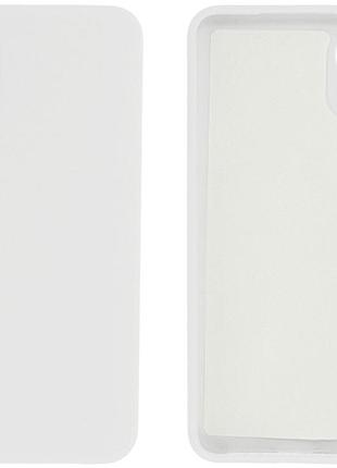 Чехол silicone case camera protective для samsung a03 (09) белый white