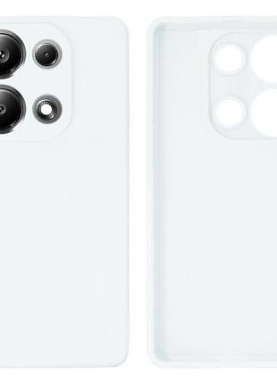 Чехол silicone case camera protective для xiaomi redmi note 13 pro 4g (09) белый white