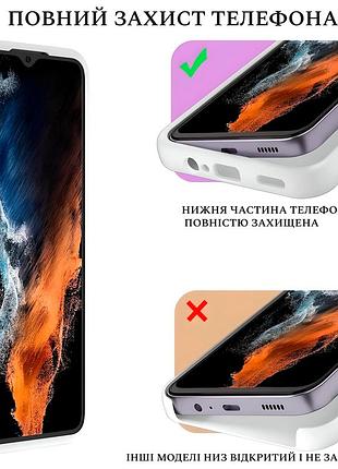 Чехол silicone case camera protective для xiaomi redmi note 13 pro 4g (09) белый white 4