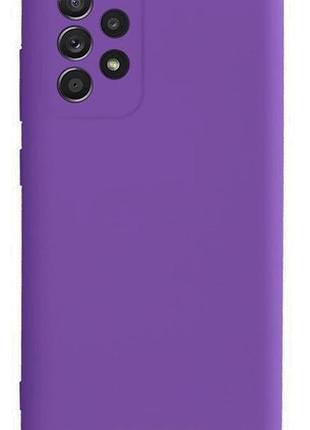 Чехол silicone case camera protective для samsung a72 (14) фиолетовый purple 2