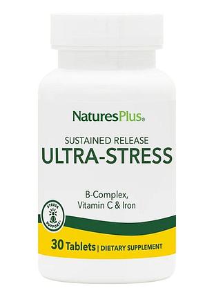 Комплекс для борьбы со стрессом с железом, ultra stress, natures plus, 30 таблеток