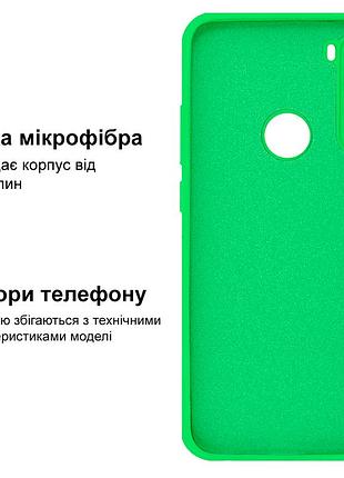 Чехол silicone case camera protective для xiaomi redmi note 8t (27) ярко зеленый neon green 3