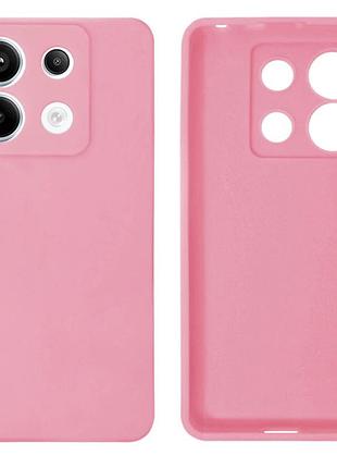 Чехол silicone case camera protective для xiaomi redmi note 13 4g (17) розовый light pink