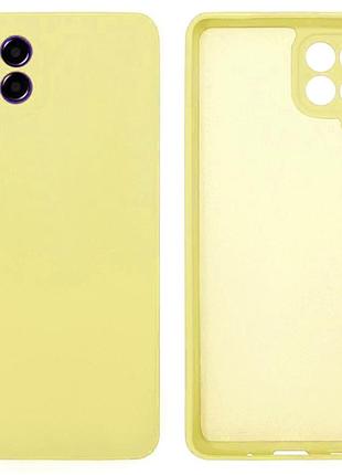 Чохол silicone case camera protective для samsung m53 (20) жовтий yellow