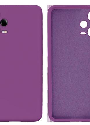 Чехол силиконовый full camera protective для xiaomi redmi note 12 pro + 5g (14) purple фиолетовый