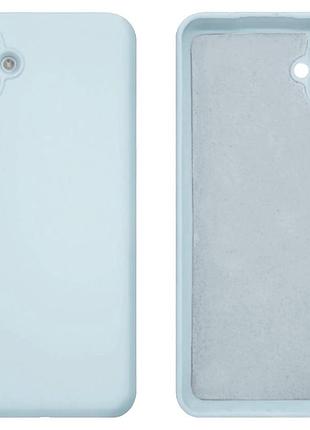 Чехол silicone case camera protective для samsung a05 (11) голубой lilac cream