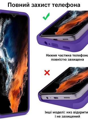 Чехол silicone case camera protective для xiaomi redmi note 8 (07) фиолетовый ultraviolet 4