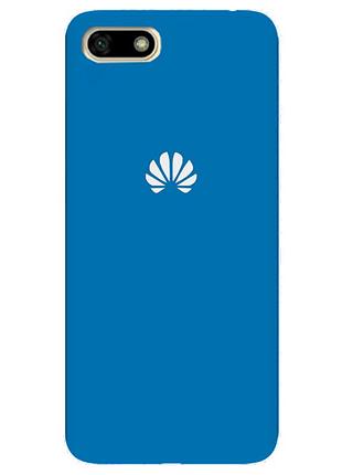 Чохол silicone case premium для huawei y5 2018 blue (16) синій