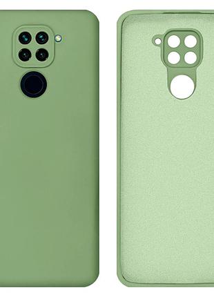 Чехол silicone case camera protective для xiaomi redmi note 9 (19) мятный mint
