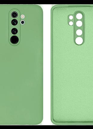 Чохол silicone case camera protective для xiaomi redmi note 8 pro (19) м'ятний mint