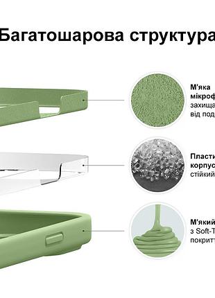 Чехол silicone case camera protective для xiaomi redmi note 8 pro (19) мятный mint 5