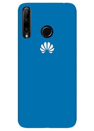 Чехол silicone case premium для huawei y6p 2020 blue (16) синий