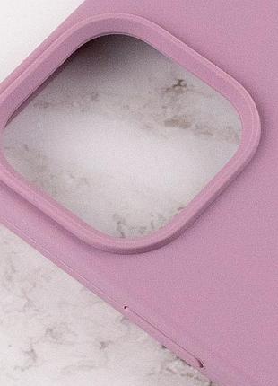 Чохол silicone case full protective (aa) для apple iphone 13 pro (6.1") ліловий / lilac pride 4