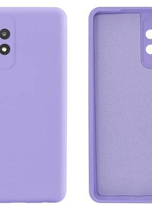 Чехол silicone case camera protective для samsung a52 (13) лиловый lilac
