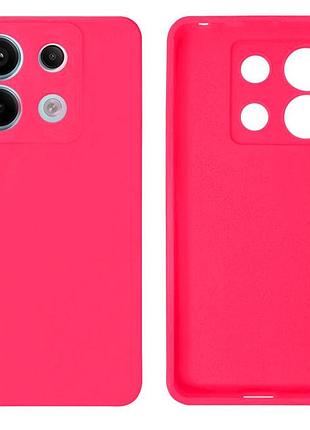 Чехол silicone case camera protective для xiaomi redmi note 13 4g (21) ярко розовый shiny pink