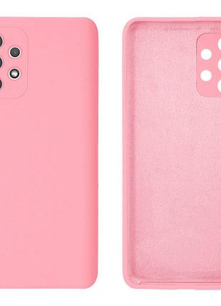 Чехол silicone case camera protective для samsung a13 4g (17) розовый light pink