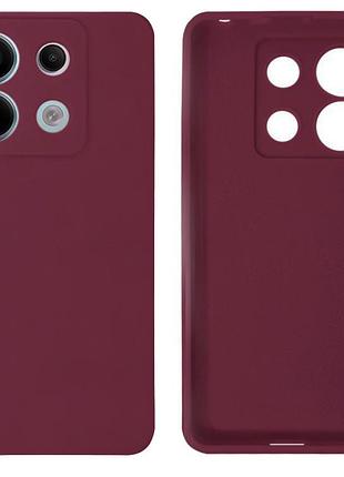 Чохол silicone case camera protective для xiaomi redmi note 13 4g (23) марсала marsala
