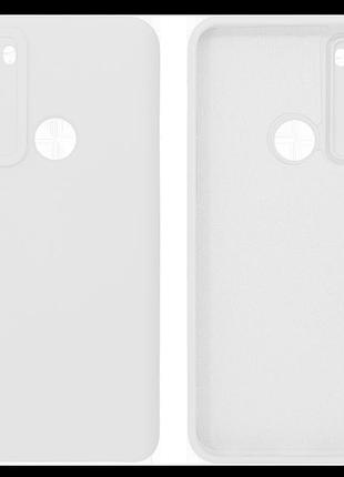 Чехол silicone case camera protective для xiaomi redmi note 8 (09) белый white
