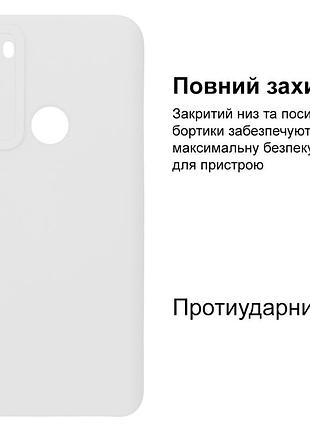 Чехол silicone case camera protective для xiaomi redmi note 8 (09) белый white 2