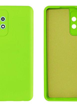 Чехол silicone case camera protective для samsung a72 (27) ярко зеленый neon green