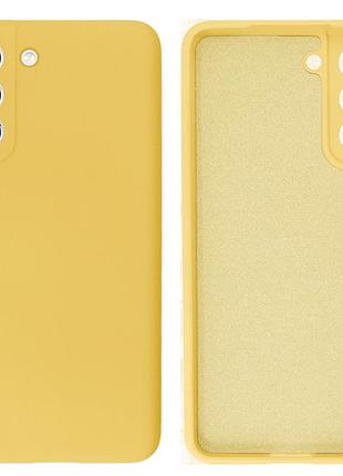 Чехол силиконовый full camera protective nolo для samsung s21 fe (20) canary yellow жёлтый