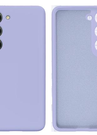 Чехол силиконовый full camera protective для samsung s23 (13) lilac сиреневый