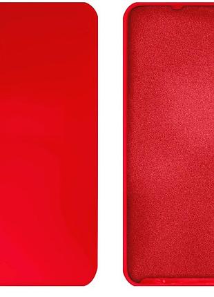 Чехол silicone case camera protective для samsung a70 (01) красный red