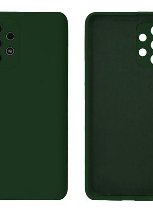 Чехол silicone case camera protective для samsung a32 4g (22) темно зеленый forest green