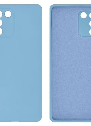 Чохол silicone case camera protective для samsung s10 lite (11) блакитний lilac cream