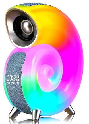 Портативная колонка ночник snail nh-70 с bluetooth для дома и отдыха с подсветкой 16 миллионов цветов