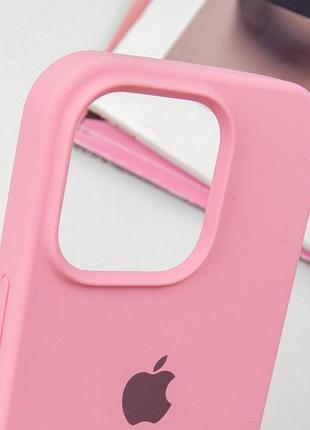 Чохол silicone case full protective (aa) для apple iphone 13 pro (6.1") рожевий / pink 3
